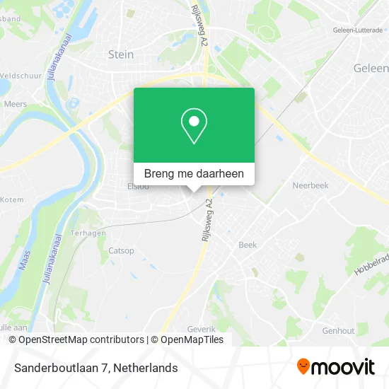 Sanderboutlaan 7 kaart