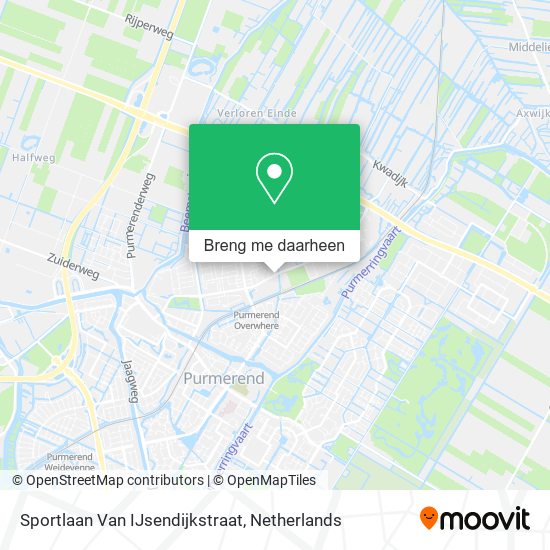 Sportlaan Van IJsendijkstraat kaart