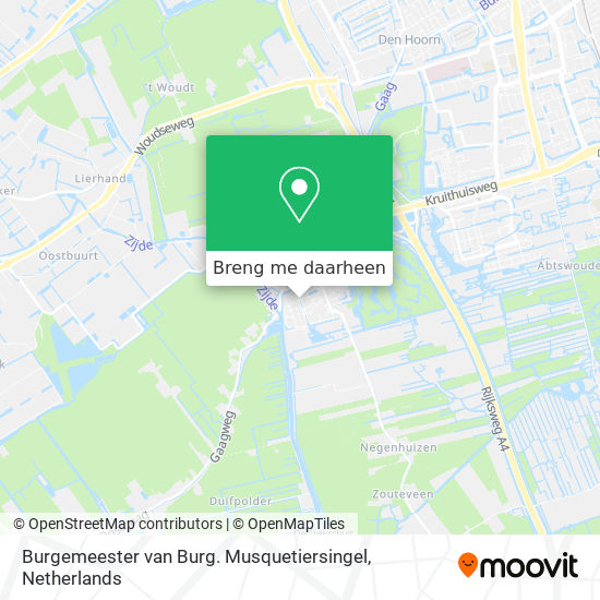 Burgemeester van Burg. Musquetiersingel kaart