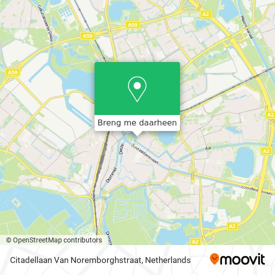 Citadellaan Van Noremborghstraat kaart