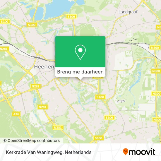 Kerkrade Van Waningweg kaart