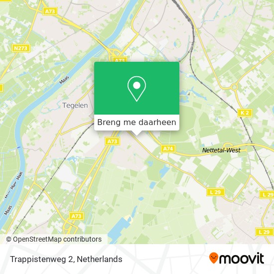 Trappistenweg 2 kaart