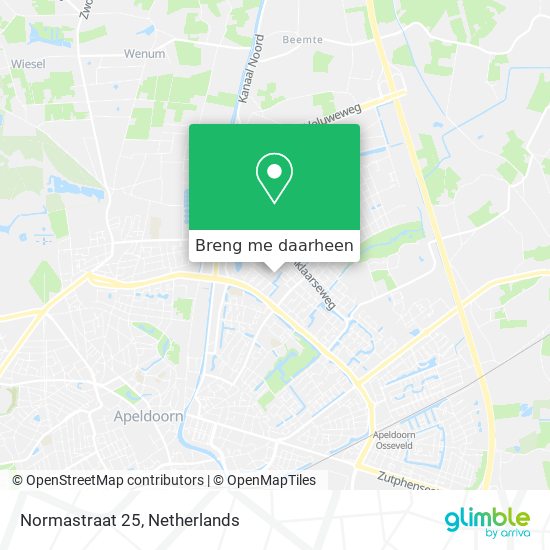 Normastraat 25 kaart