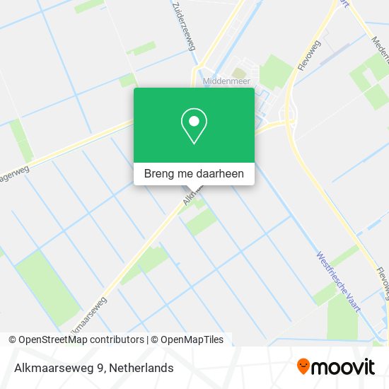 Alkmaarseweg 9, 1775 PP Middenmeer kaart