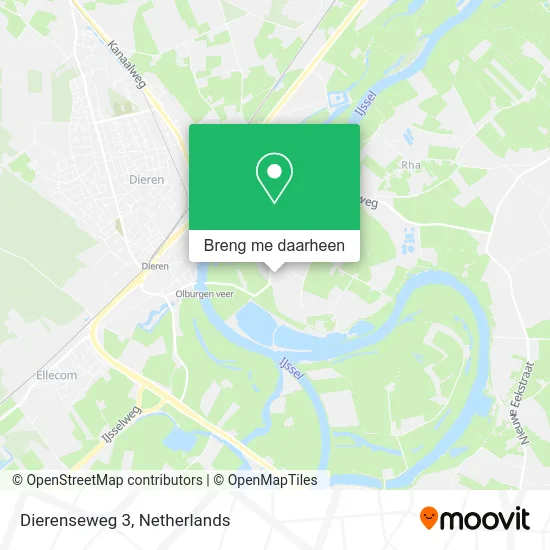 Dierenseweg 3 kaart
