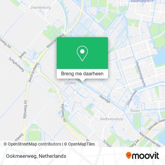 Ookmeerweg kaart