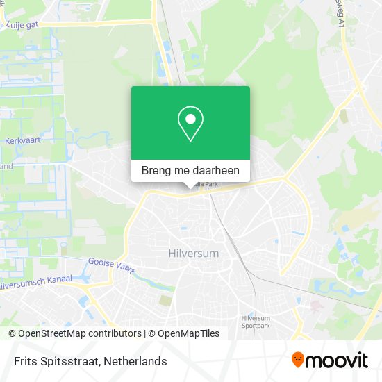 Frits Spitsstraat kaart