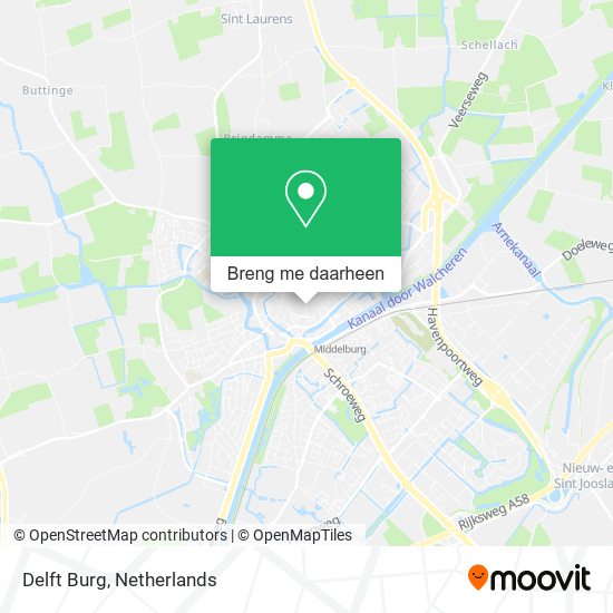 Delft Burg kaart