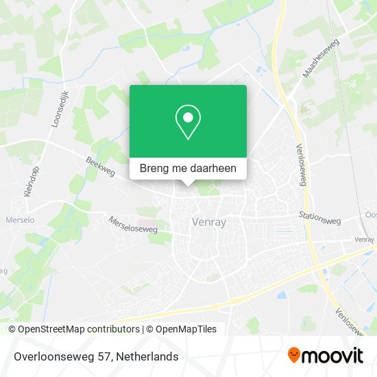 Overloonseweg 57 kaart