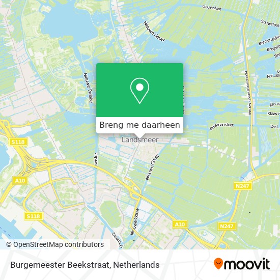 Burgemeester Beekstraat kaart