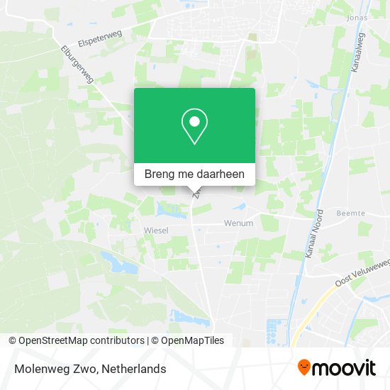 Molenweg Zwo kaart