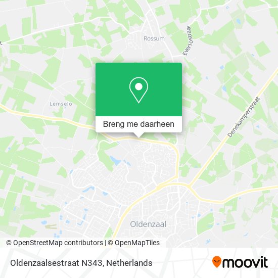 Oldenzaalsestraat N343 kaart
