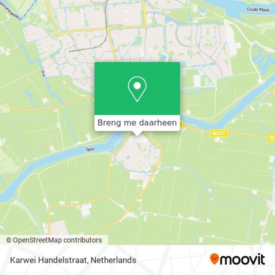 Karwei Handelstraat kaart