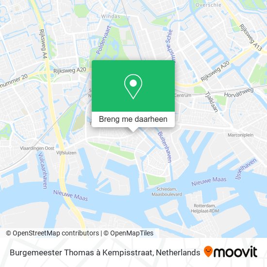 Burgemeester Thomas à Kempisstraat kaart