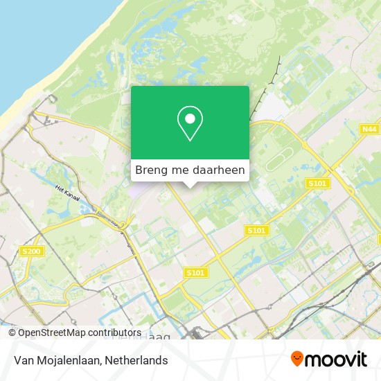 Van Mojalenlaan kaart