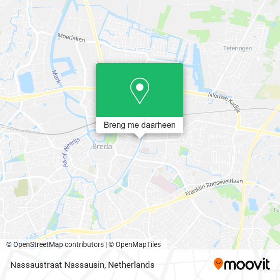 Nassaustraat Nassausin kaart