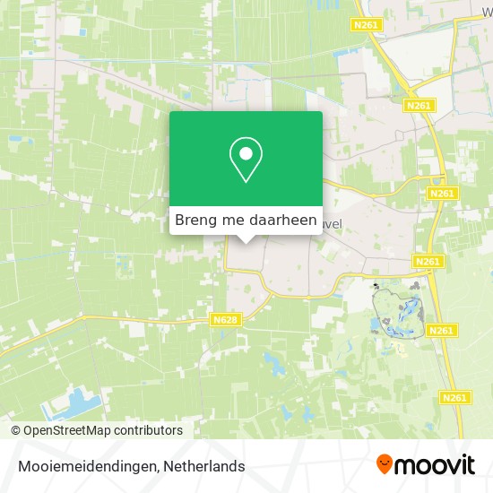 Mooiemeidendingen kaart