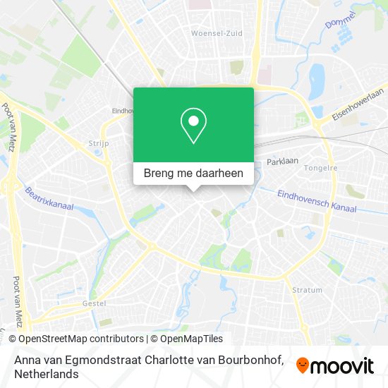 Anna van Egmondstraat Charlotte van Bourbonhof kaart