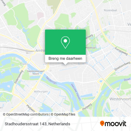 Stadhoudersstraat 143 kaart