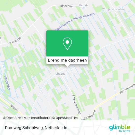 Damweg Schoolweg kaart