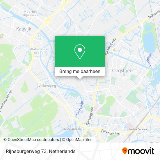 Rijnsburgerweg 73 kaart
