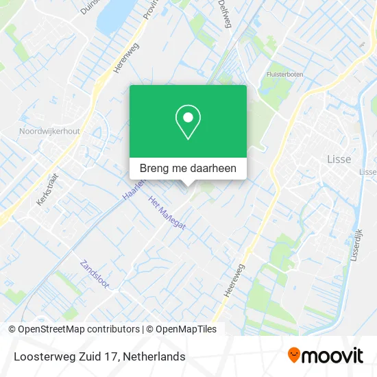 Loosterweg Zuid 17 kaart