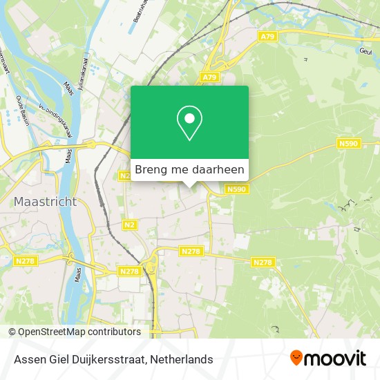 Assen Giel Duijkersstraat kaart