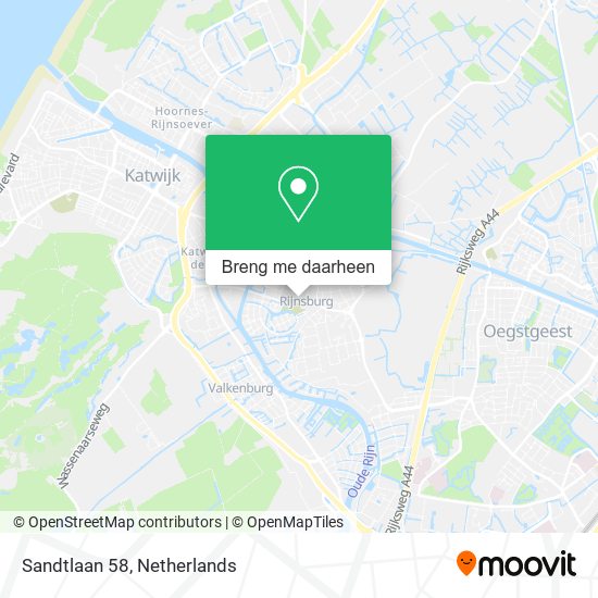 Sandtlaan 58 kaart