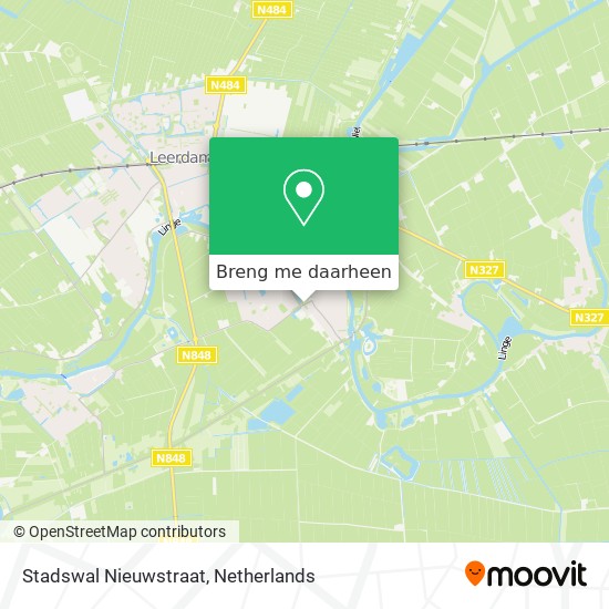 Stadswal Nieuwstraat kaart