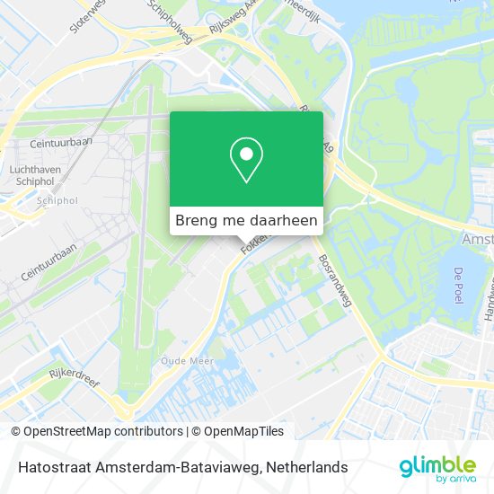 Hatostraat Amsterdam-Bataviaweg kaart