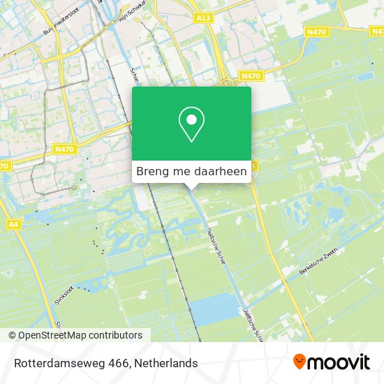 Rotterdamseweg 466 kaart