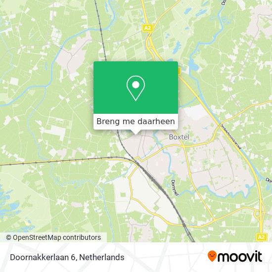 Doornakkerlaan 6 kaart