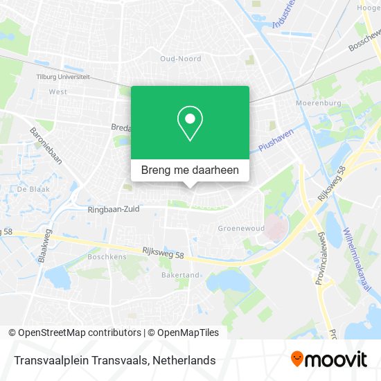 Transvaalplein Transvaals kaart