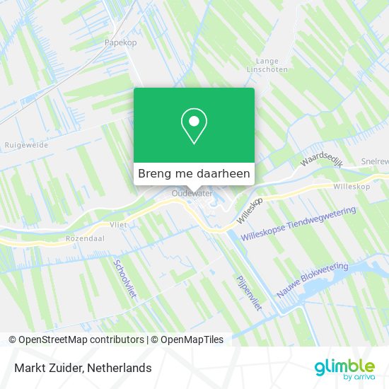 Markt Zuider kaart