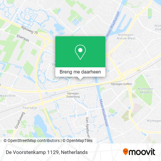 De Voorstenkamp 1129 kaart