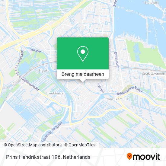 Prins Hendrikstraat 196 kaart