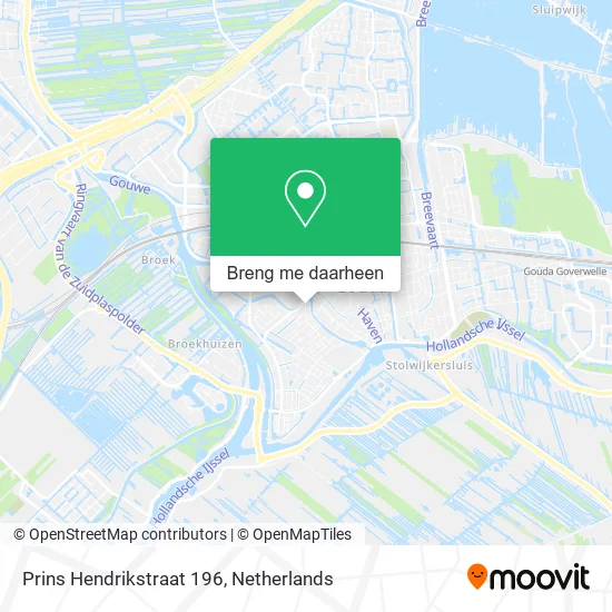 Prins Hendrikstraat 196 kaart
