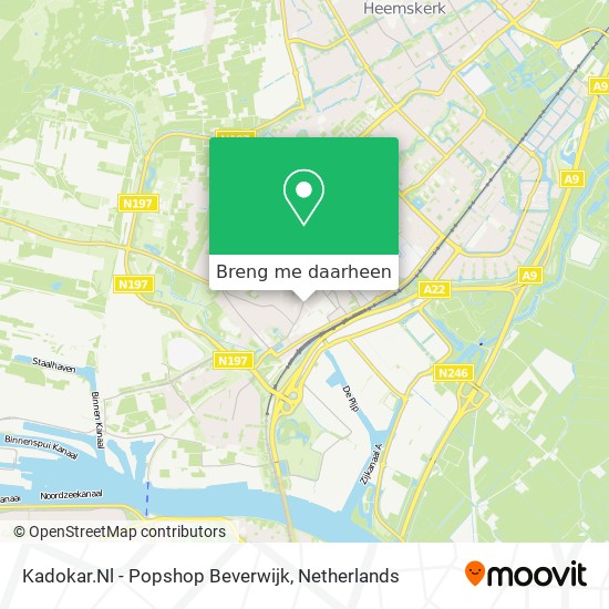 Kadokar.Nl - Popshop Beverwijk kaart