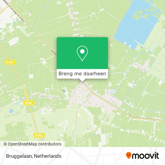 Bruggelaan kaart