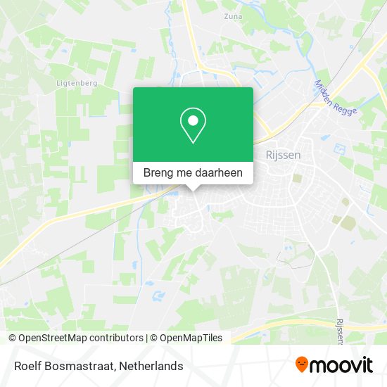 Roelf Bosmastraat kaart