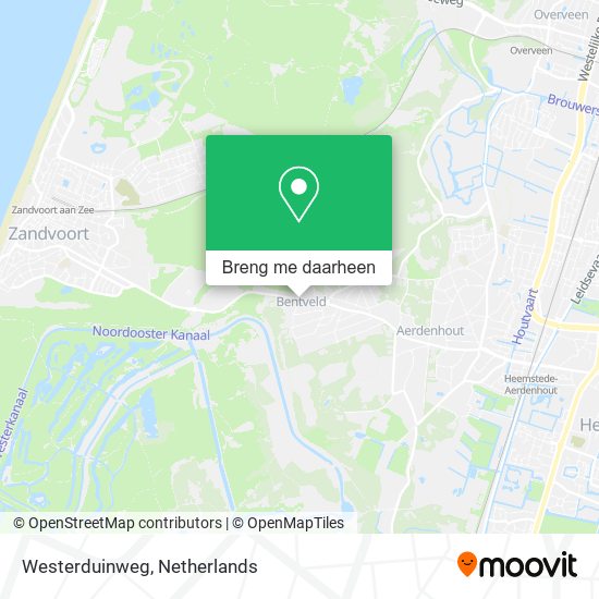 Westerduinweg kaart