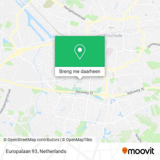 Europalaan 93 kaart