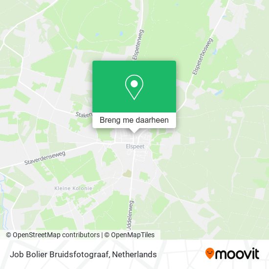 Job Bolier Bruidsfotograaf kaart