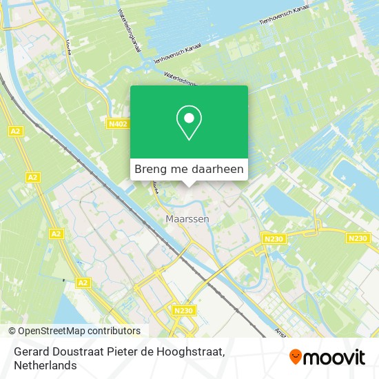 Gerard Doustraat Pieter de Hooghstraat kaart