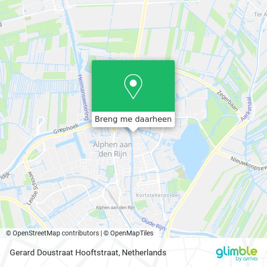 Gerard Doustraat Hooftstraat kaart