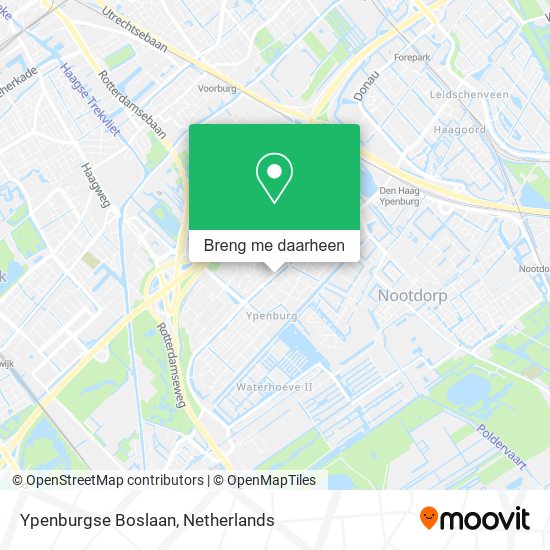 Ypenburgse Boslaan kaart