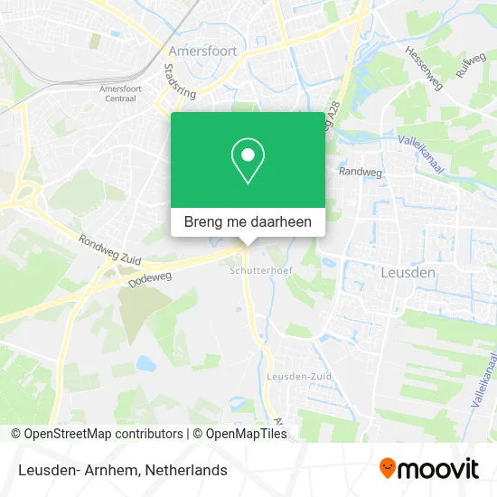 Leusden- Arnhem kaart