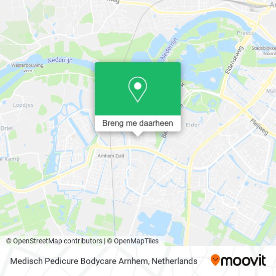 Medisch Pedicure Bodycare Arnhem kaart