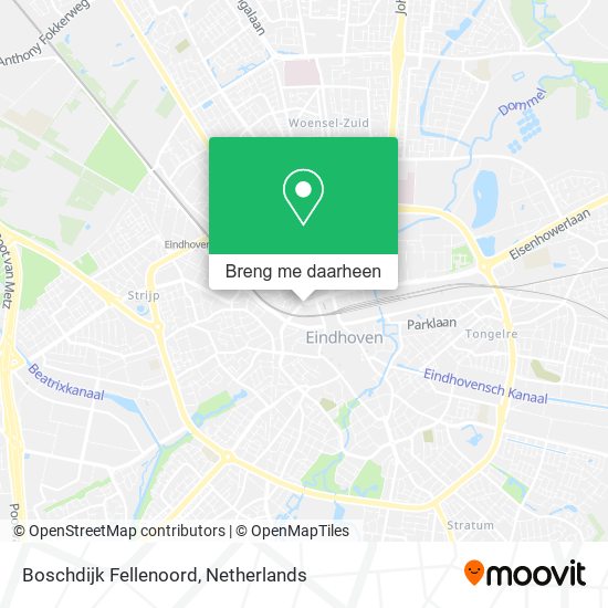 Boschdijk Fellenoord kaart