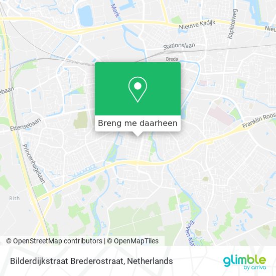 Bilderdijkstraat Brederostraat kaart